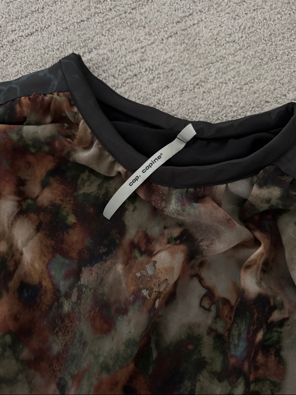Cop.Copine Brown Multi-Color Tunic - Picture 2 of 6